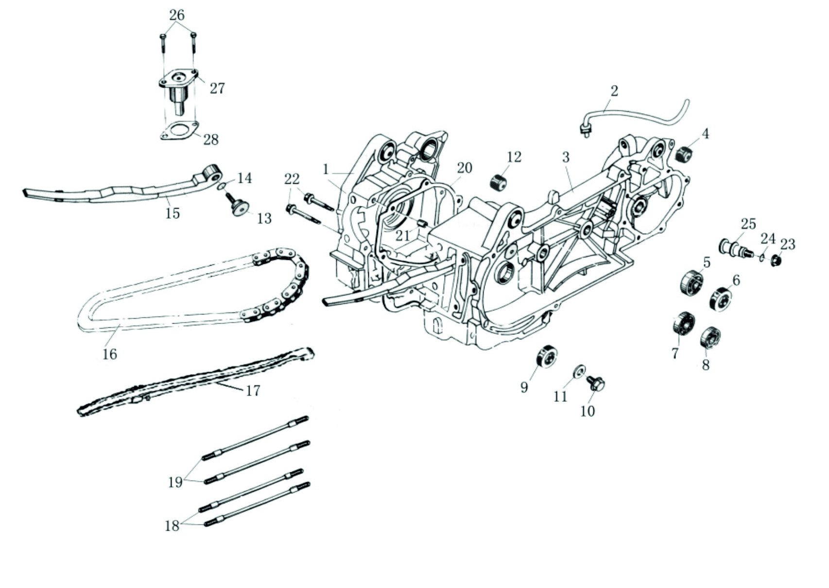 Motor GY6 sek1